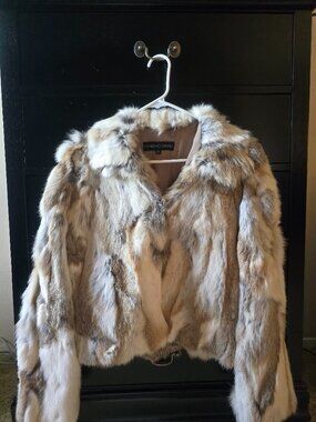 Adrienne Landau 100% Genuine Rabbit Jacket
